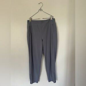 Athleta Women's Gray Straight Leg Zipper Pocket High Rise Ankle Pant Size 10